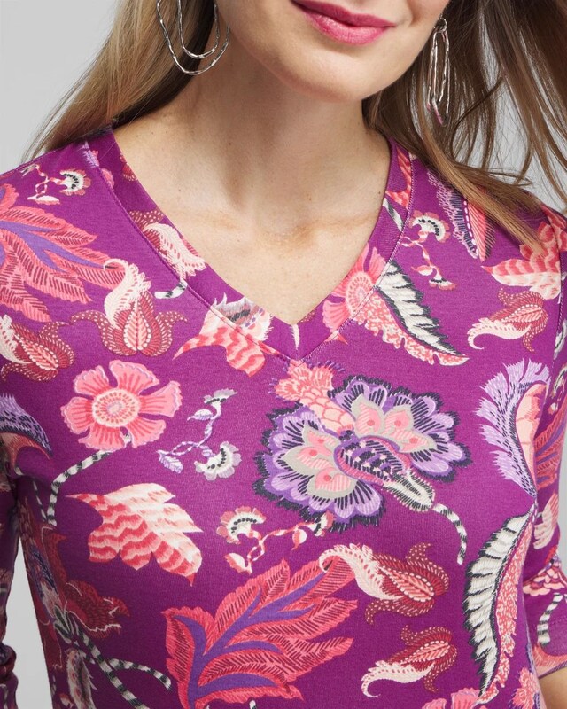 Paisley Everyday 3/4 Sleeve Tee - image 4
